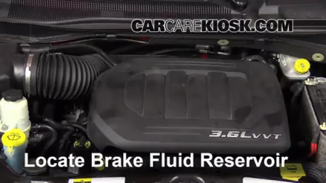 2013 Dodge Grand Caravan SXT 3.6L V6 Liquide de frein Ajouter du liquide